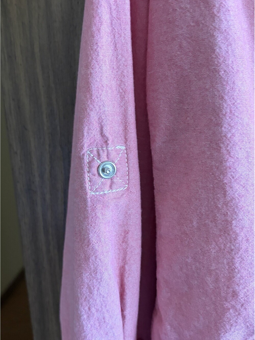 True Religion Women’s Pink Pearl Snap Western Shirt Large 100% Cotton LS - Picture 7 of 7